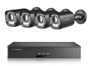 Zestaw 4 kamer G.Craftsman Tuba 5MP 30 kl/s Czarne + HDD 2TB WD Purple