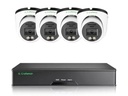 Zestaw 4 kamer G.Craftsman Kopułka 5MP 30 kl/s Białe + HDD 2TB WD Purple